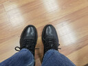 百麗厚底增高健步鞋男25秋新抓紋牛皮戶(hù)外休閑運動(dòng)鞋A2215CM5預售 黑色 42 (260mm) 曬單實(shí)拍圖