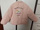 巴拉巴拉童裝兒童棉服男童女童外套冬裝棉衣繡花寶寶衣服 夢(mèng)幻粉60308 120 曬單實(shí)拍圖