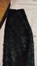佳人苑半身裙女2025年秋季新款高腰隱形拉鏈門(mén)襟直筒流蘇裙身開(kāi)叉設計 黑色 M 曬單實(shí)拍圖