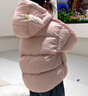巴拉巴拉童裝兒童羽絨服寶寶男女童2025冬裝新款嬰兒外套保暖上衣泡芙羽絨 粉色小蘋(píng)果60356-白鴨絨 100 （充絨量81g 適合2-3歲） 曬單實(shí)拍圖