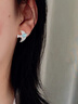 Arsis森林飛鳥(niǎo)耳釘海藍寶耳環(huán)女輕奢簡(jiǎn)約精致小巧高級感耳飾送女友禮物 森林飛鳥(niǎo)耳釘 曬單實(shí)拍圖