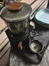 玻璃自動(dòng)茶具套裝辦公室輕奢懶人按壓式泡茶壺不燙手功夫茶具耐熱 灰曼陀羅自動(dòng)泡茶器【旋轉出水】 曬單實(shí)拍圖
