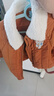嫚熙（EMXEE）【新品】?jì)和瘖A棉外套秋冬加厚保暖棉服男女童翻領(lǐng)棒球服外出夾克 生棕土色 90 【1-2歲】 曬單實(shí)拍圖