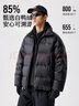 熊貓·本2025冬季連帽羽絨服男保暖90%白鴨絨200G純色雙開(kāi)拉鏈LOGO面包服 極夜黑「立領(lǐng)·通勤版」85絨子·可溯源·新國標 2XL 曬單實(shí)拍圖