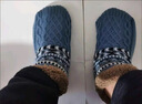 心楠地板襪子家居保暖男女雪地襪加厚加絨睡眠地毯襪拖鞋襪 藏青色M碼【建議39-41的腳】 曬單實(shí)拍圖
