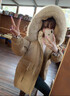 恒源祥羽絨服女中長(cháng)款2025新款冬季設計感狐貍毛領(lǐng)小個(gè)子加厚白鴨絨外套 黃色 【偏卡其色】 S 【建議90-110斤】 曬單實(shí)拍圖