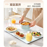 美的（Midea）折疊暖菜板熱菜板家用多功能方形60/80cm飯菜保溫板加熱板1分鐘快速升溫雙檔電熱餐桌板墊保溫神器 【60cm折疊獨立控溫】3-5人小家庭 60cm 曬單實(shí)拍圖