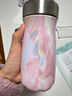 S'WELL寬口保溫杯保冷兩用茶杯男女高顏值不銹鋼水杯便攜式隨行杯子送禮 【熱賣(mài)爆款】玫瑰晶洞350ml 曬單實(shí)拍圖