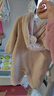 戴維貝拉（DAVE＆BELLA）新生兒爬服嬰兒連體衣0-6個(gè)月寶寶衣服冬季新款牛奶絨男寶睡衣 卡其色【現貨】 80cm （建議身高73-80cm） 曬單實(shí)拍圖