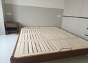 南躍無(wú)床頭床排骨架床純實(shí)木櫸木大小戶(hù)型無(wú)靠背床架2米1.5定制尺寸 櫸木排骨架床 150cm*200cm 曬單實(shí)拍圖
