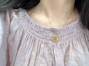 中國黃金（CHINA GOLD）黃金夢(mèng)幻星月吊墜女款足金百搭項鏈首飾情人節生日禮物送女友老婆 夢(mèng)幻星月吊墜【配S925銀鏈】約2g 曬單實(shí)拍圖