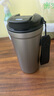 京東京造 鈦健康咖啡杯【內外純鈦】保溫便攜隨行高檔送禮水杯 灰520ml 曬單實(shí)拍圖