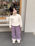 G.DUCKKIDS小黃鴨童裝女童加絨褲子秋冬兒童棉褲冬天保暖女寶寶長(cháng)褲北方過(guò)冬 紫色 90 尺碼1~2歲【 80-90cm】 曬單實(shí)拍圖
