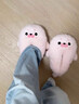 QUEEN TRIP海豹拖鞋冬外穿保暖毛毛鞋可愛(ài)高顏值玩偶鞋女包跟家居室內棉拖鞋 灰色海豹拖鞋【包跟款】 36 -40 曬單實(shí)拍圖