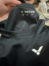 VICTOR威克多勝利羽毛球服男女快干衣訓練針織運動(dòng)T恤T-30030C黑色O 曬單實(shí)拍圖
