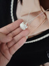承韻999純銀卡通hellokitty貓項鏈女兒童寶寶款足銀小貓吊墜生日禮物 配銀珠項鏈 kt禮盒包裝 曬單實(shí)拍圖