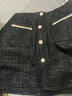 絲柏舍小香風(fēng)半身裙2025秋裝新款女裝紐扣設計亮絲氣質(zhì)短裙 曬單實(shí)拍圖