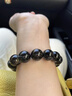 百年老鳯祥天然巴西黑發(fā)晶手鏈補水清透順發(fā)黑水晶發(fā)絲鈦晶送男 【黑發(fā)晶手串/珠徑約14MM】?jì)?yōu)選曜晶級黑發(fā)晶 曬單實(shí)拍圖