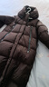 EP雅瑩長(cháng)款鵝絨服女 直筒保暖加厚連帽羽絨服外套 商場(chǎng)同款 咖啡色 S 曬單實(shí)拍圖
