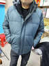MAGIOPY高端輕奢品牌男裝羽絨服男士冬季新款休閑連帽加厚純色保暖外套男 藍色 【禮盒裝】 XL 135-150斤 曬單實(shí)拍圖