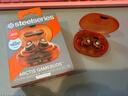 賽睿（SteelSeries）寒冰大魔王游戲豆晶甲橙ArctisGameBuds真無(wú)線(xiàn)游戲耳機 TWS入耳式藍牙2.4GHz電競手機ANC降噪 透明 曬單實(shí)拍圖
