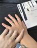 唯一（Winy）情侶戒指一對實用求婚戒指男士女款生日禮物情侶對戒純銀999 曬單實拍圖