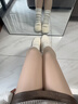 KINGXIAOJING日本加絨加厚打底褲女外穿秋冬季自然膚色光腿神器肉色高腰保暖連 買(mǎi)一送一連腳自然深膚（超值裝） 均碼 300g厚絨【80140斤】 曬單實(shí)拍圖