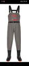 水褲半身衣服雨褲帶雨鞋皮叉褲抓魚(yú)全身男連體水庫水鞋加厚下水褲 前后加高字母灰雙護膝-特厚 43 曬單實(shí)拍圖