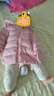 優(yōu)衣庫嬰幼兒寶寶PUFFTECH空氣棉服可機洗拉鏈連帽外套478427 10 水粉色 90 曬單實拍圖
