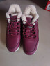 足力健老人鞋冬季保暖加絨女士雪地靴高幫防寒棉鞋媽媽鞋 6216K酒紅38 曬單實(shí)拍圖