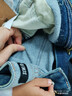 森馬（Semir）牛仔褲女抓毛闊腿褲港風(fēng)冬季2025顯腿長(cháng)拖地褲ins潮109725124002 曬單實(shí)拍圖