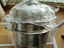 美廚（maxcook）蒸鍋全304不銹鋼30cm三層蒸鍋感溫復底湯鍋 燃氣電磁爐通用MCZ743 曬單實(shí)拍圖