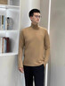 袋鼠（DAISHU）高端半高領(lǐng)德絨打底衫男長(cháng)袖秋冬雙面磨毛t恤男加絨加厚保暖上衣 卡其 XL 曬單實(shí)拍圖