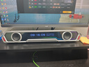 漫步者花再Halo PixelBar深淵字幕歌詞音響電腦桌面音箱 藍牙6.0有線(xiàn)音箱RGB燈效 破界黑 曬單實(shí)拍圖