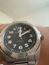 漢米爾頓（Hamilton）漢密爾頓手表男士機械表 卡其野戰遠征37黑盤(pán)鋼帶瑞士手表軍表 曬單實(shí)拍圖