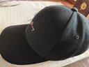 CACUSS棒球帽子女士春秋硬頂鴨舌帽戶(hù)外太陽(yáng)帽顯臉小韓版百搭遮陽(yáng)帽黑色 曬單實(shí)拍圖
