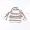 戴維貝拉（DAVE＆BELLA）男童長(cháng)袖t恤女童打底衫秋裝兒童衣服半高領(lǐng) 曬單實(shí)拍圖