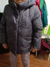 雋狐中老年羽絨服女款短款媽媽冬裝加厚大碼70歲老人奶奶太太冬季外套 紫灰 4XL 【推薦136-145斤】 曬單實(shí)拍圖