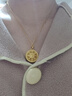 老廟黃金吊墜八寶羅盤(pán)古法金項鏈福字掛墜送長(cháng)輩男女款情侶款 約6.56g 曬單實(shí)拍圖