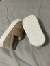 三利棉拖鞋男士秋冬季加絨保暖女全包跟可外穿厚底靜音防滑 米色38-39 曬單實(shí)拍圖