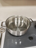 Momscook 不銹鋼火鍋集合 30cm 復底火鍋盆平底雙耳湯鍋鍋具電磁爐通用 (XR3010)單味火鍋- 30cm 曬單實(shí)拍圖