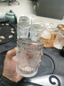 天喜（TIANXI）玻璃杯套裝家用玻璃水杯喝水杯子早餐果汁飲料杯牛奶杯啤酒杯茶杯 【浮雕金邊矮款*6】 300ml 曬單實(shí)拍圖