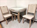 歐雅凱實(shí)木餐桌椅組合現代簡(jiǎn)約休閑可伸縮折疊餐桌小戶(hù)型鋼化玻璃飯桌子 單桌 70*90 無(wú)電磁爐 曬單實(shí)拍圖