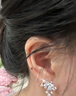 HEFANG何方珠寶小星云耳夾無(wú)耳洞可戴耳飾輕奢高級感生日圣誕禮物送女友 曬單實(shí)拍圖