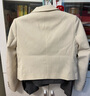 百圖betu女裝秋季新款西裝小香風(fēng)外套金屬排扣百搭西裝女2307T46 米白 M 曬單實(shí)拍圖