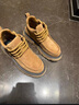 Saprede馬丁靴男2025秋冬新款加絨保暖磨砂皮英倫高幫休閑鞋增高棉鞋子男 駝色 42 曬單實(shí)拍圖