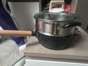 京東京造小奶鍋 煮面湯鍋 深麥飯石色不粘鍋雪平鍋蒸煮輔食鍋 無(wú)蓋20cm 曬單實(shí)拍圖
