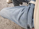 真維斯（Jeanswest）春夏新款淺藍色牛仔褲男款2026寬松休閑四季寬松直筒闊腿長(cháng)褲子男 黑灰色【四季款】 XL 曬單實(shí)拍圖