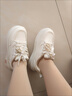 達芙妮時(shí)尚真皮厚底小白鞋女2025秋季爆款增高百搭韓版學(xué)生板鞋休閑女鞋 米杏色 【單品熱銷(xiāo)-增高顯瘦】 40 曬單實(shí)拍圖