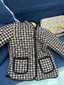 中老年人女秋冬半袖棉衣外套加絨保暖坎肩媽媽裝中袖馬甲短袖棉襖 千鳥(niǎo)格 312 2XL 建議105-120斤 曬單實(shí)拍圖